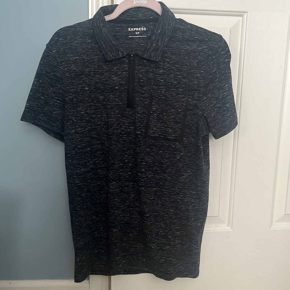Express Men’s Polo size small grey/black